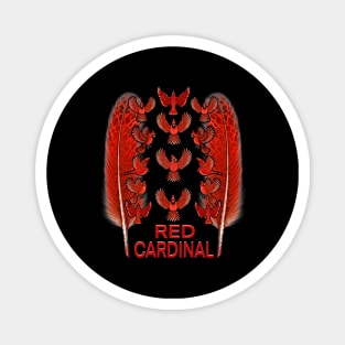 Red Cardinal bird cute bird Magnet